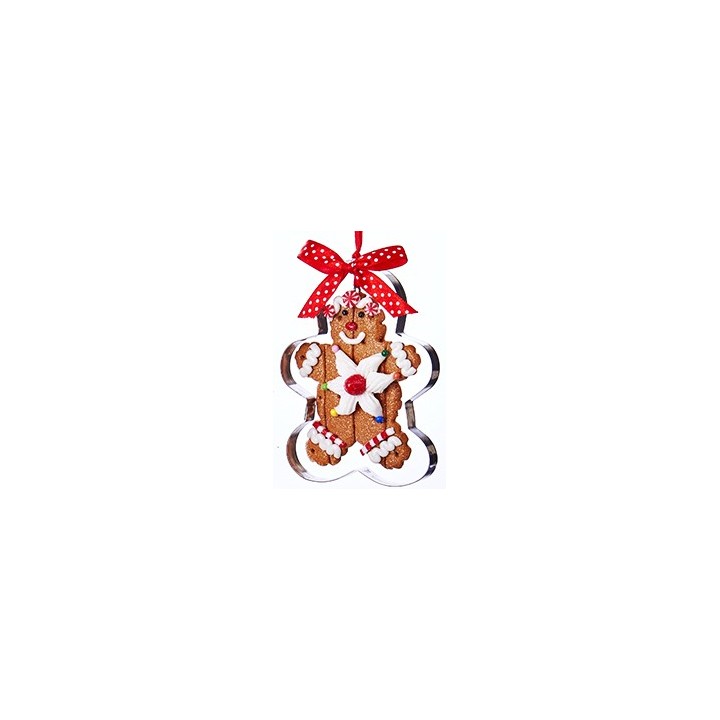 Suspension sapin Bonhomme pain d'épices gourmand