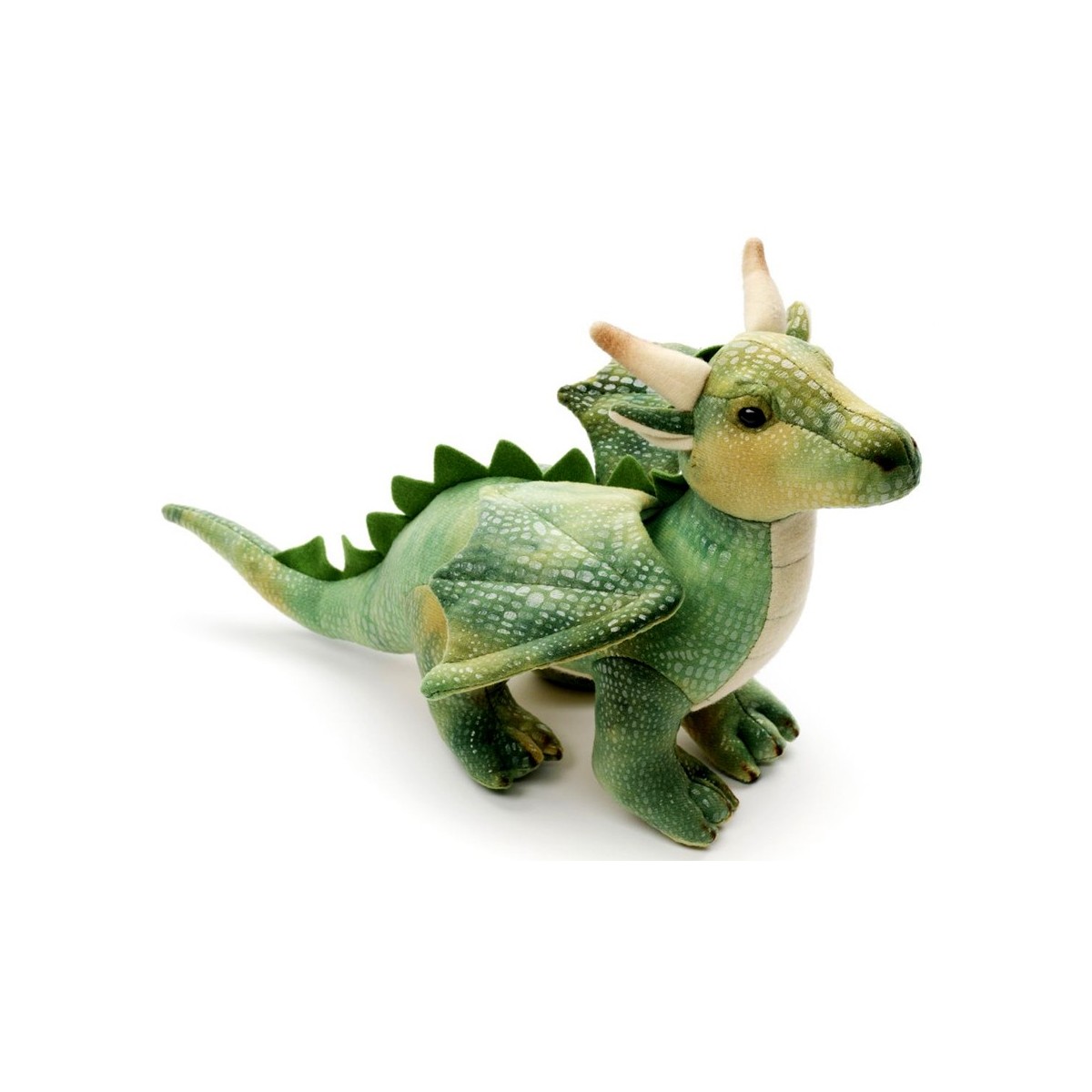 Peluche dragon vert 30 cm