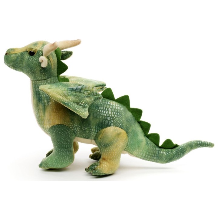 Peluche dragon vert 30 cm