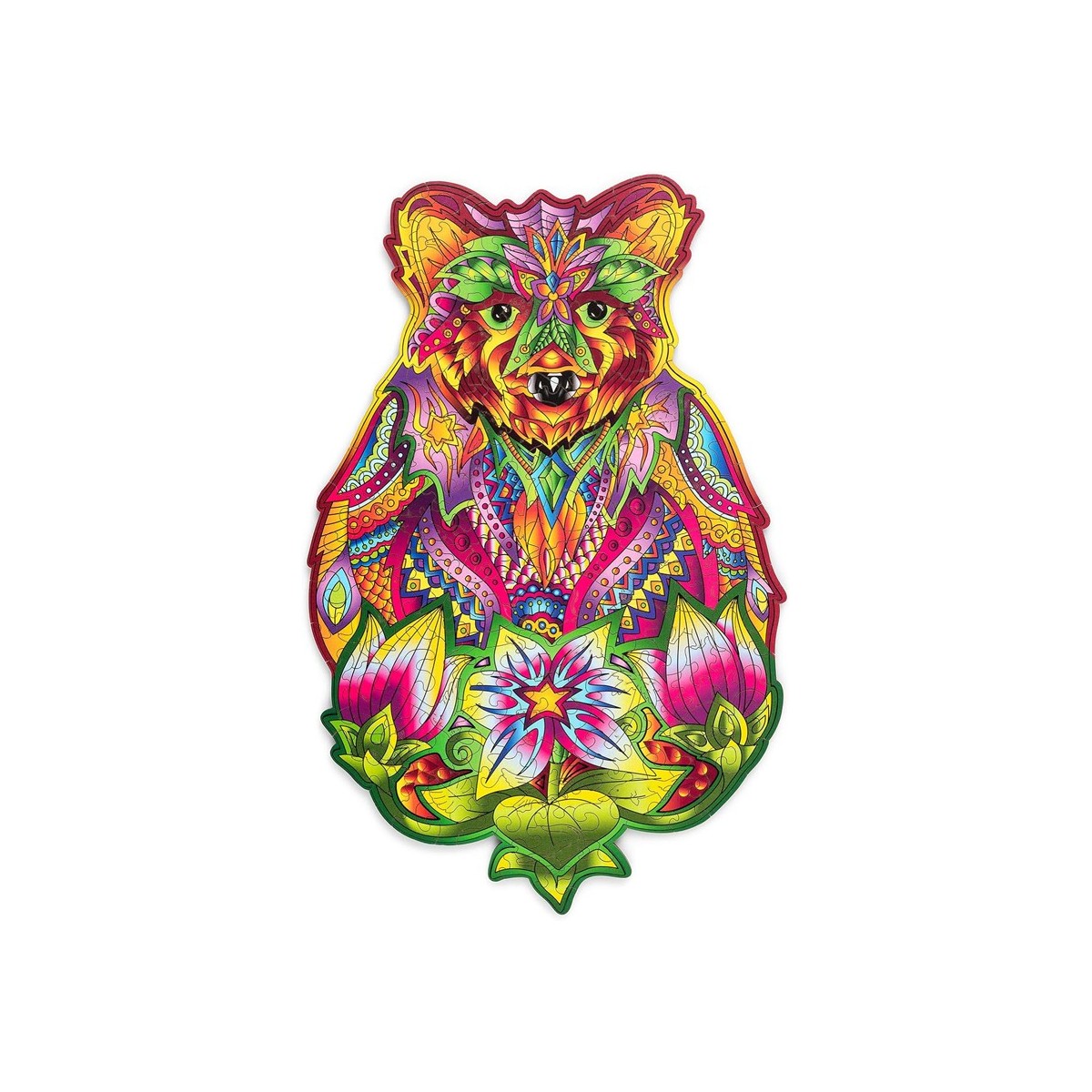 Puzzle en bois coloré ours 184 pièces