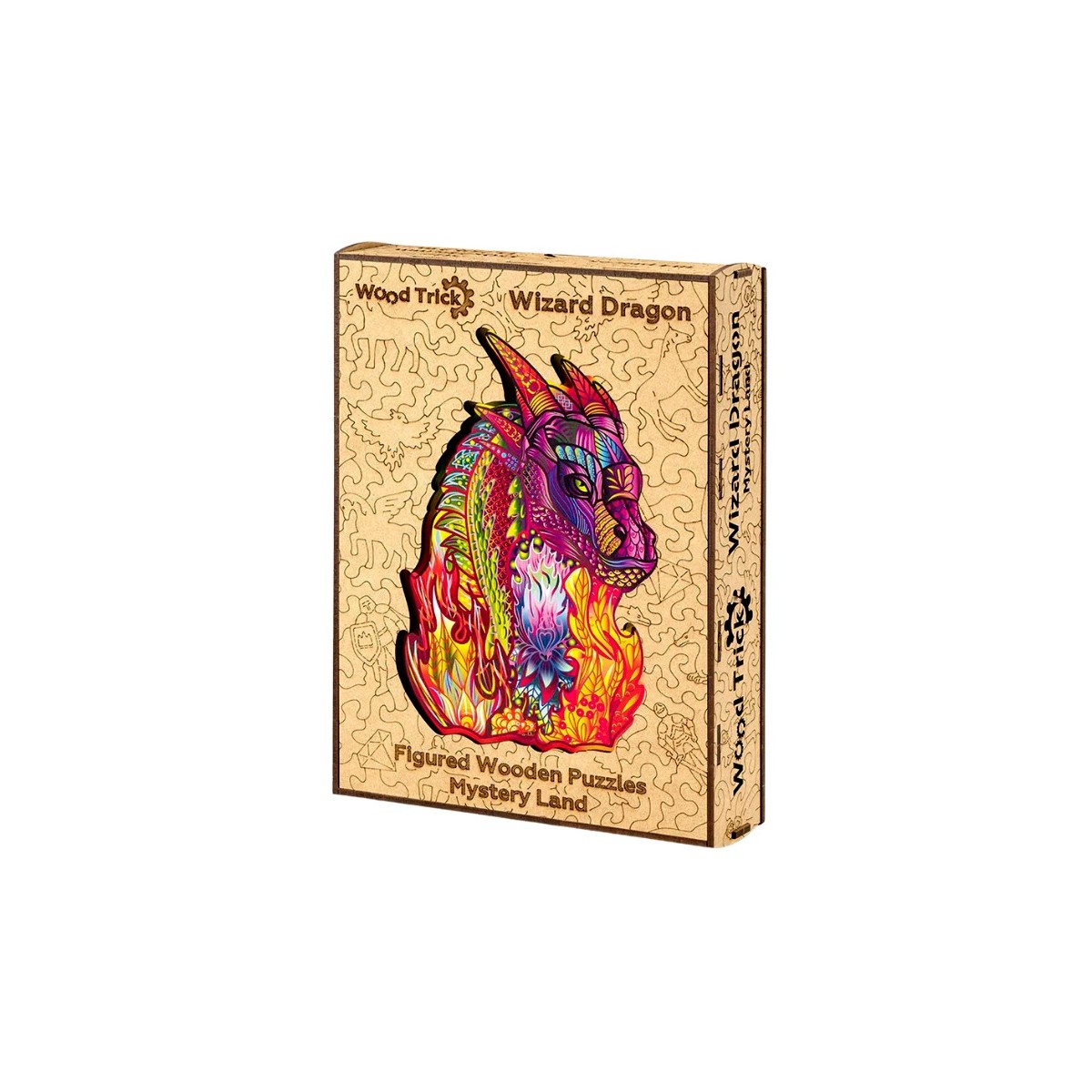 Puzzle en bois coloré dragon 184 pièces