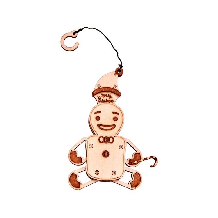 Maquettes en bois Lot de 4 (grenouille, pomme, escargot, bonhomme)