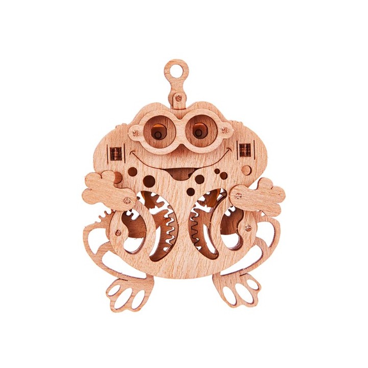 Maquettes en bois Lot de 4 (grenouille, pomme, escargot, bonhomme)