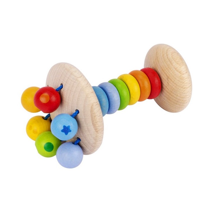 Hochet en bois flexible coloré pour bébé
