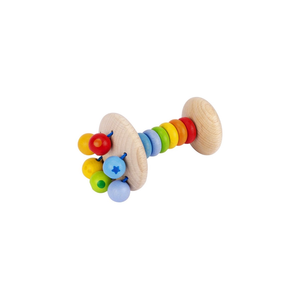 Hochet en bois flexible coloré pour bébé