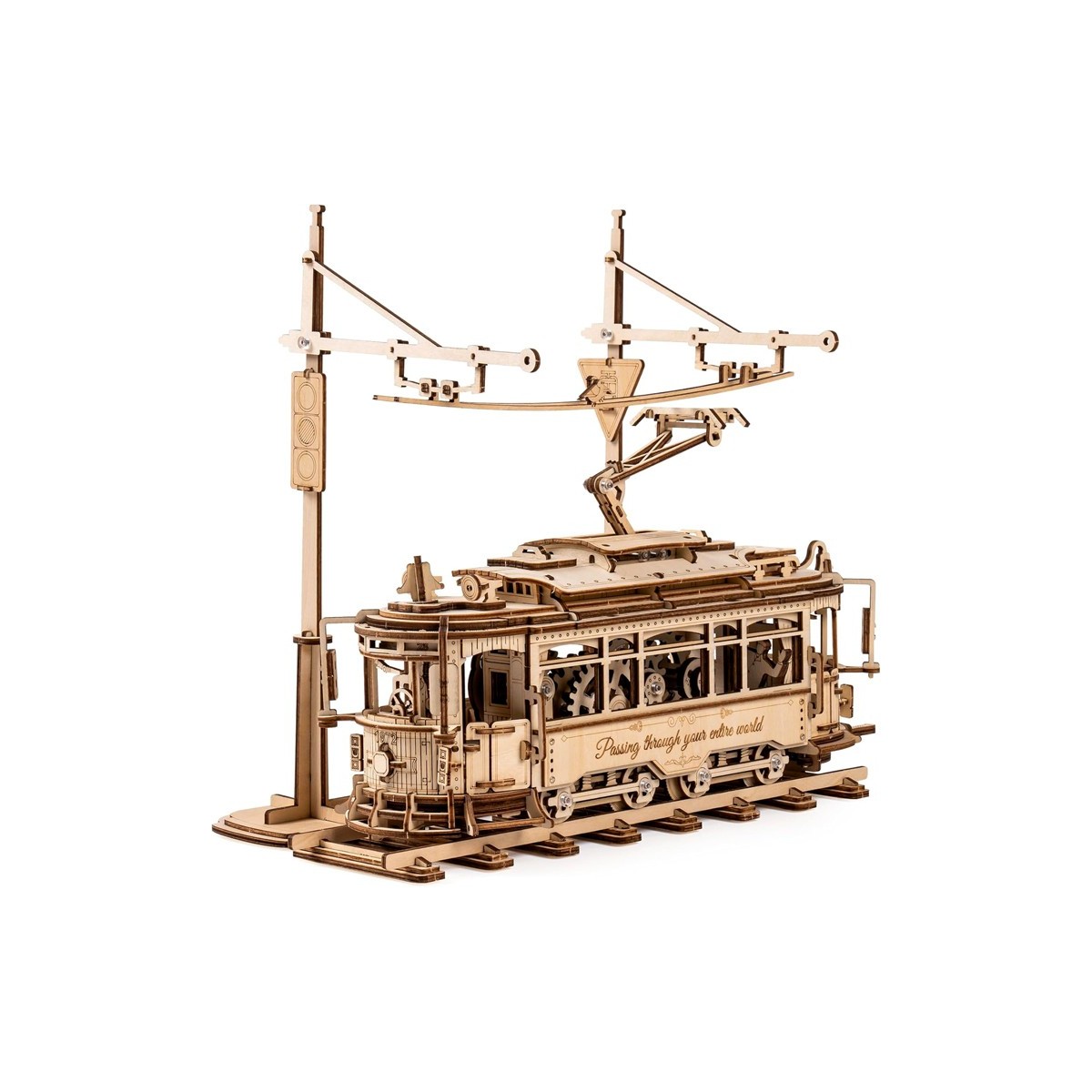 Maquette en bois animée Tramway vintage
