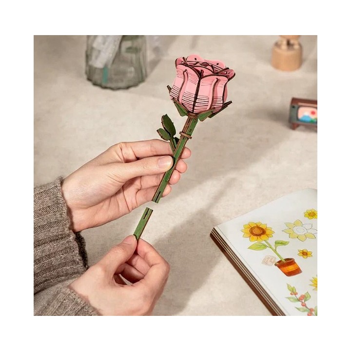 Maquette en bois Bouquet de fleurs