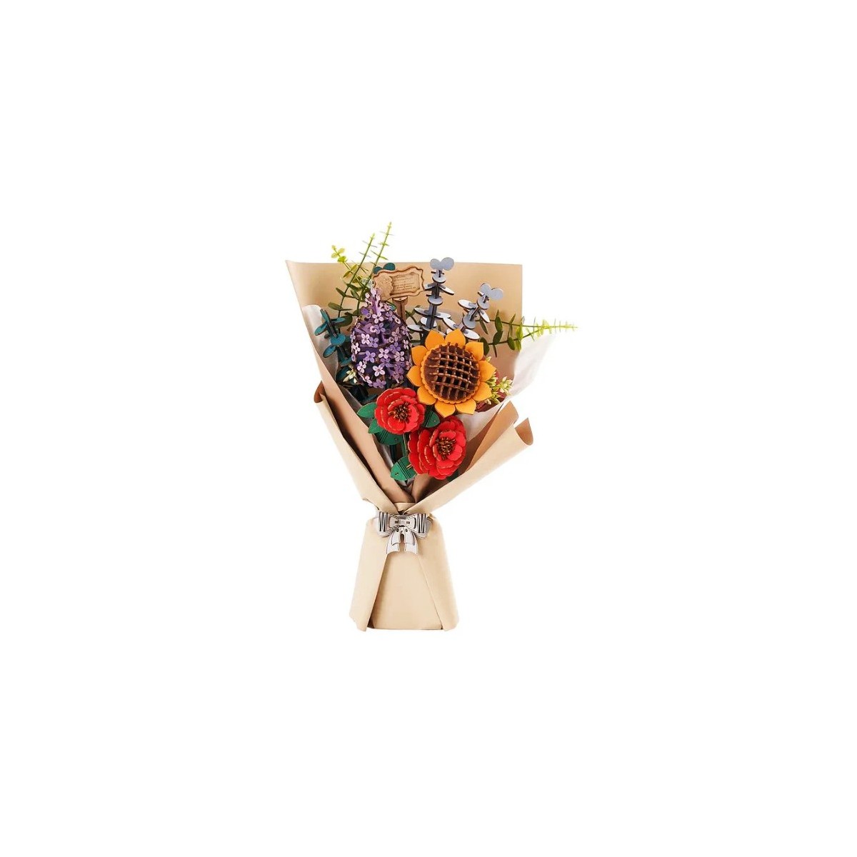 Maquette en bois Bouquet de fleurs