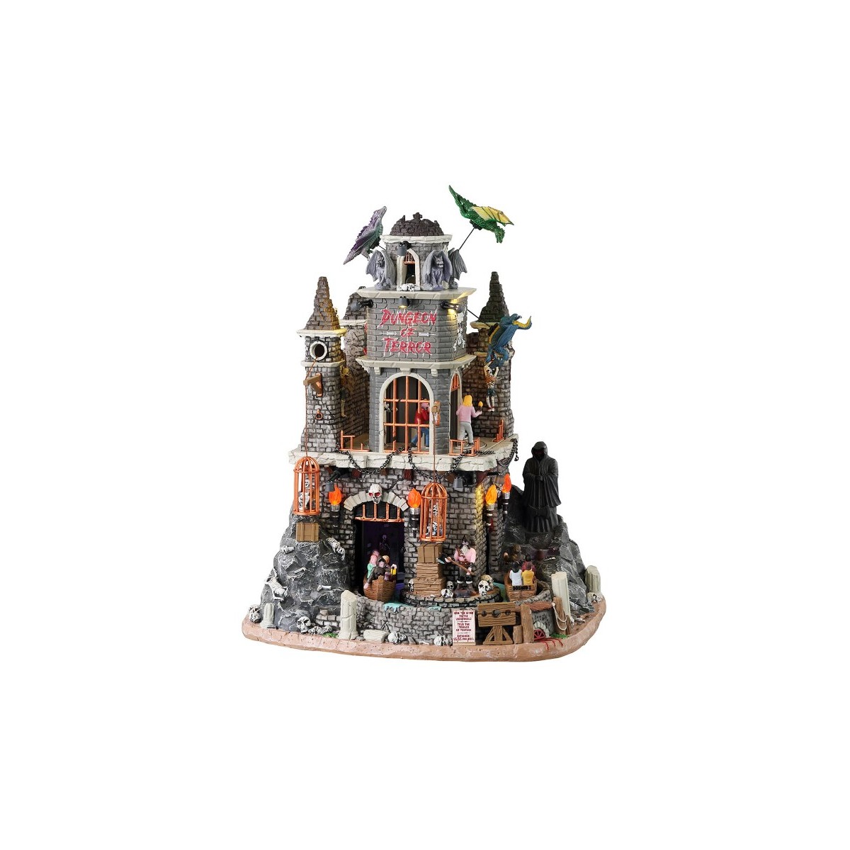 Donjon de la terreur animé lumineux sonore LEMAX Halloween