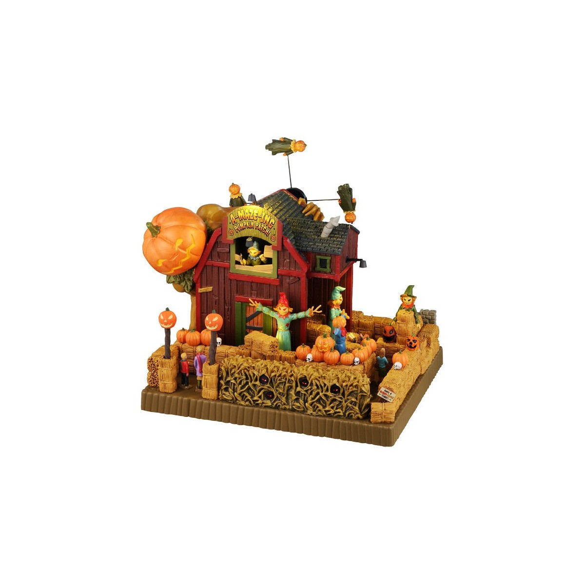 Labyrinthe de citrouilles animé lumineux sonore LEMAX Halloween