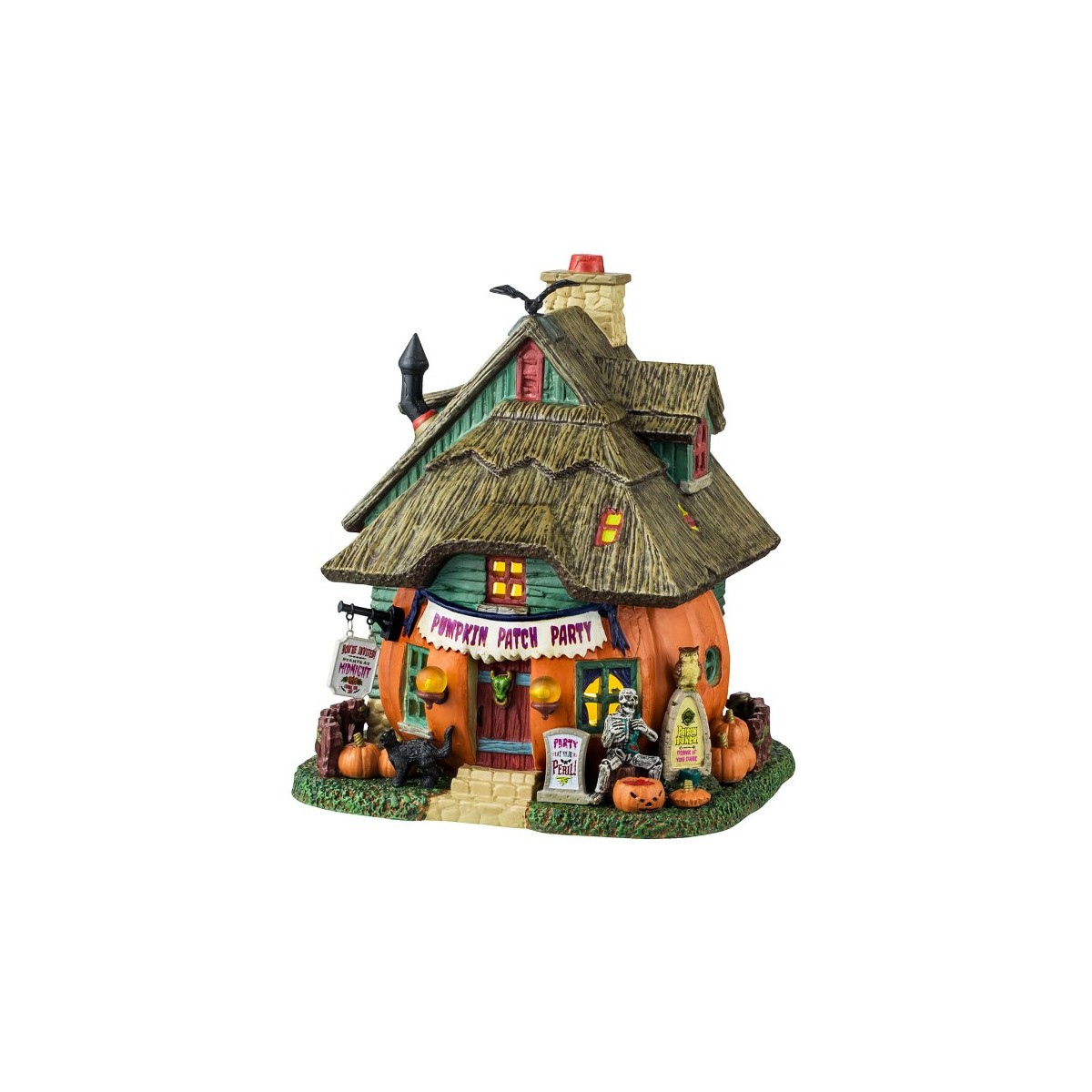 Maison citrouille lumineuse Lemax Halloween