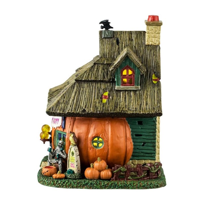 Maison citrouille lumineuse Lemax Halloween