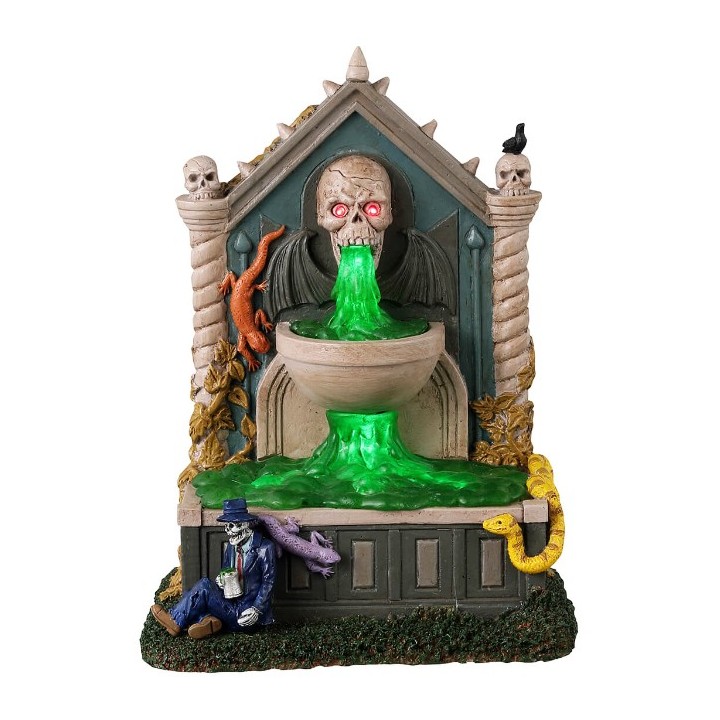 Fontaine hantée lumineuse Lemax Halloween