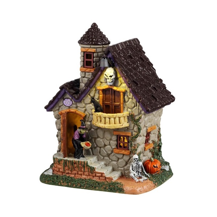 Maison de la sorcière lumineuse Lemax Halloween