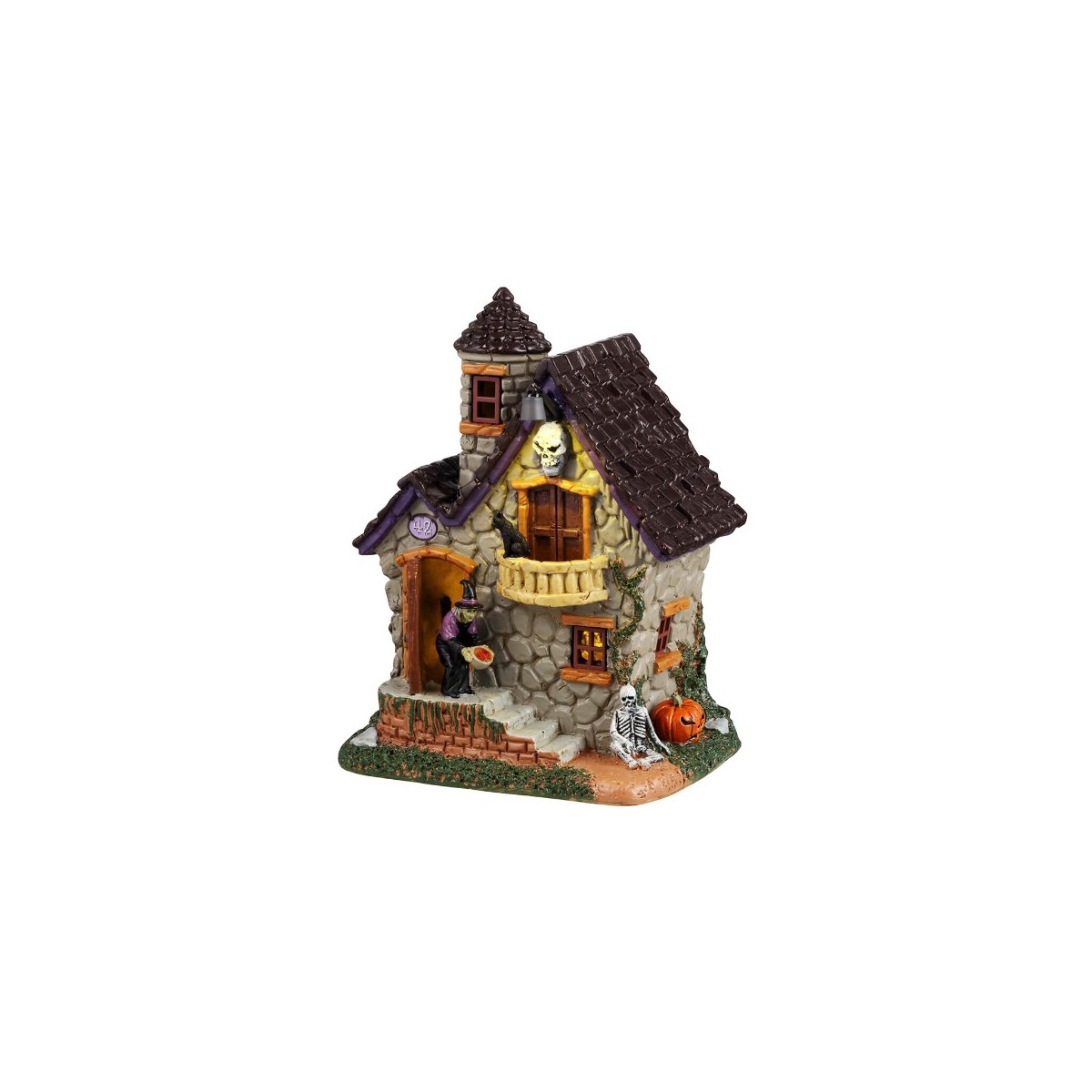 Maison de la sorcière lumineuse Lemax Halloween