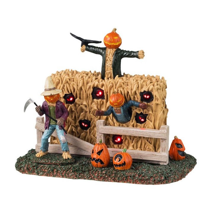 Scène lumineuse Epouvantails Lemax Halloween