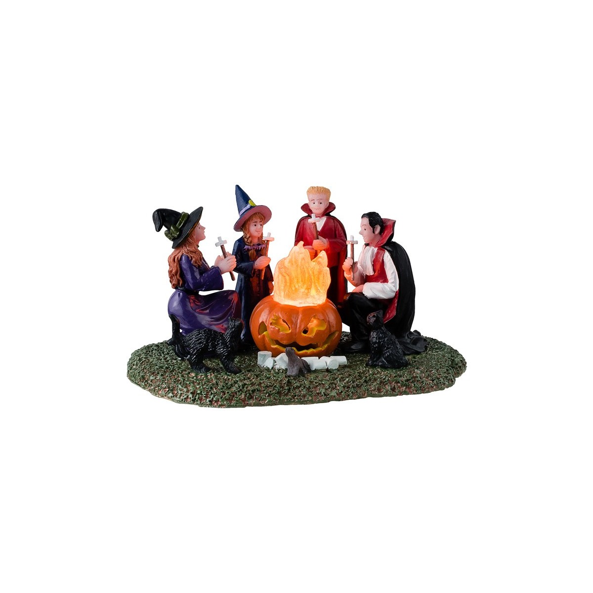 Feu de camp lumineux Sorcières Vampires Lemax Halloween