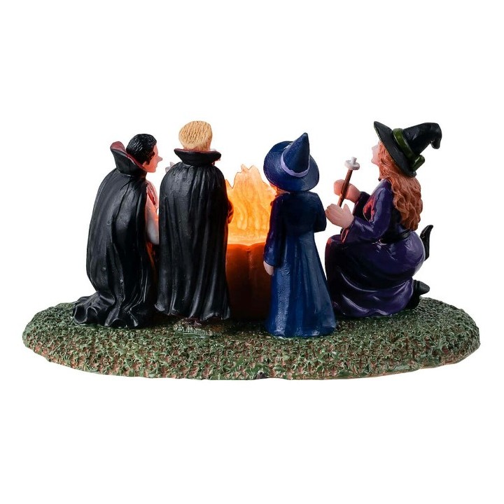 Feu de camp lumineux Sorcières Vampires Lemax Halloween