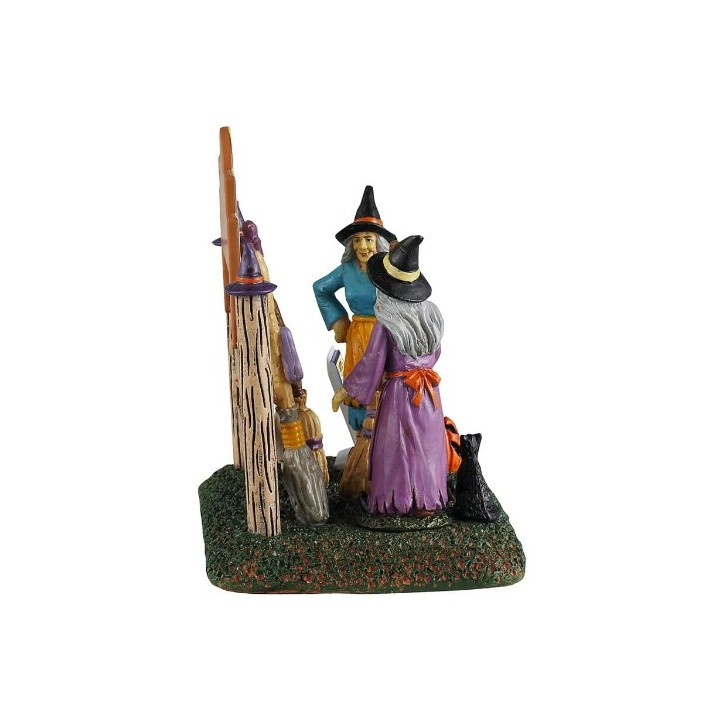 Sorcières et balais Lemax Halloween