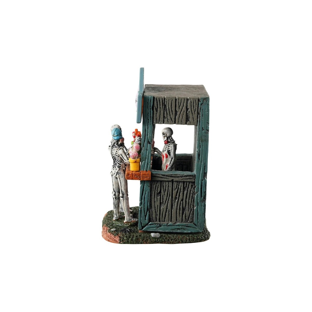 Squelettes au stand de bonbons Lemax Halloween