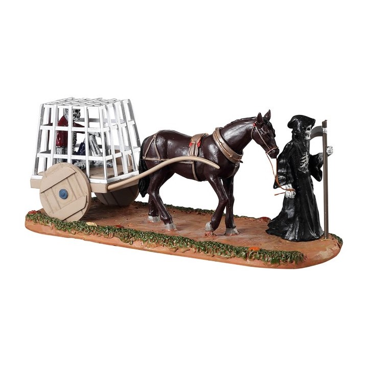 Squelette prisonnier et cheval Lemax Halloween