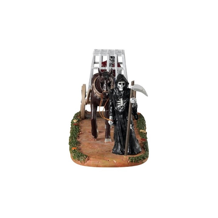 Squelette prisonnier et cheval Lemax Halloween
