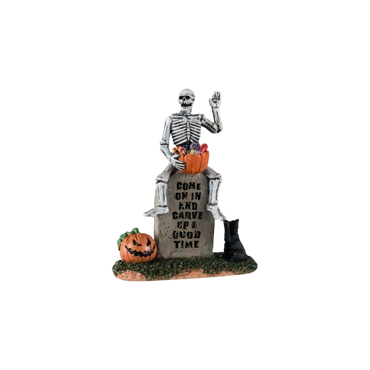 Squelette sur tombe Lemax Halloween