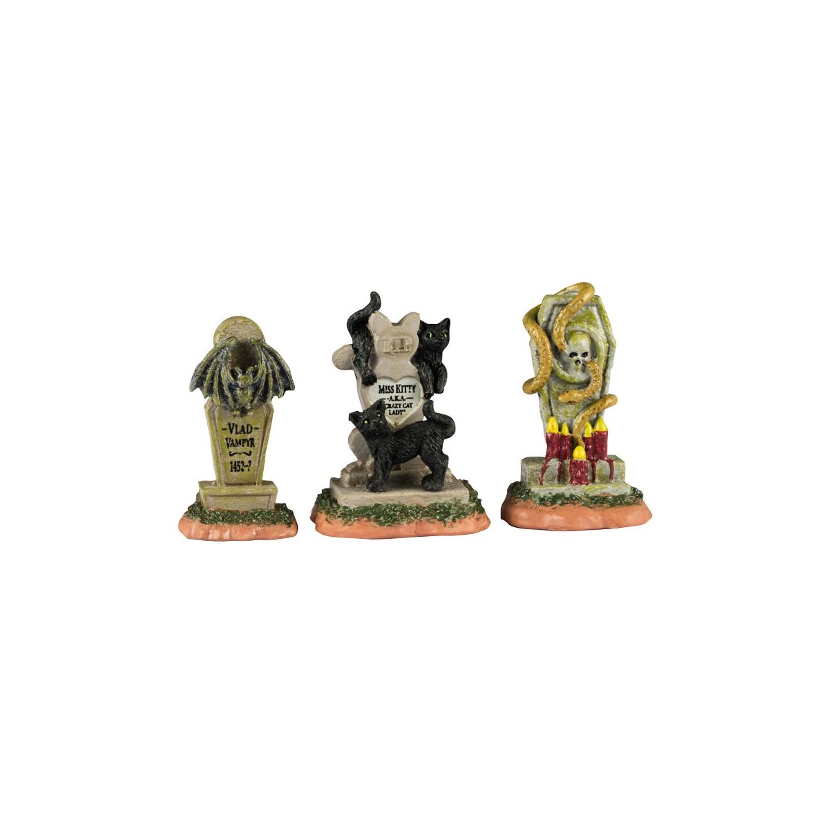Pierres tombales Lot de 3 Lemax Halloween