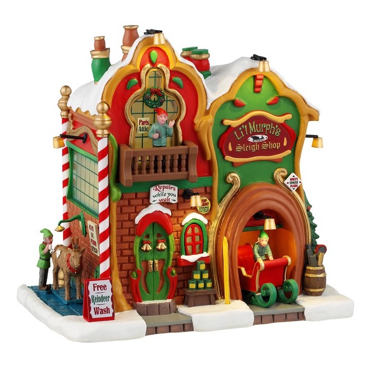 Magasin de traineaux de Noël lumineux