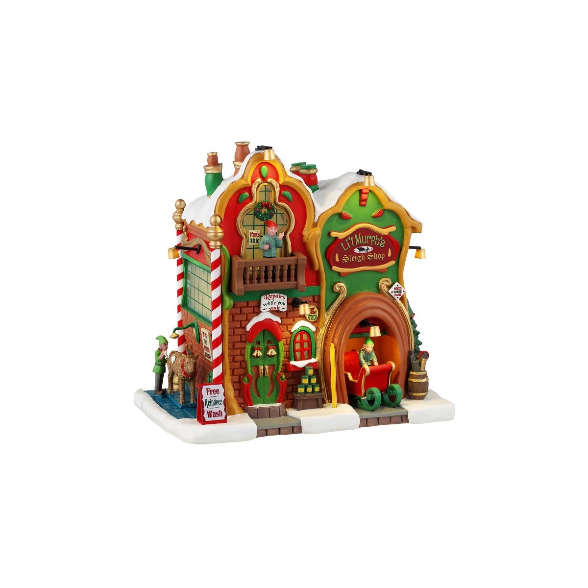 Magasin de traineaux de Noël lumineux