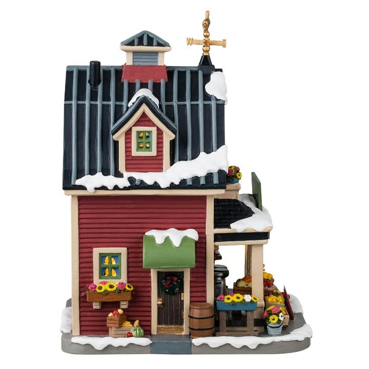 Maison lumineuse Ferme et fleurs Lemax