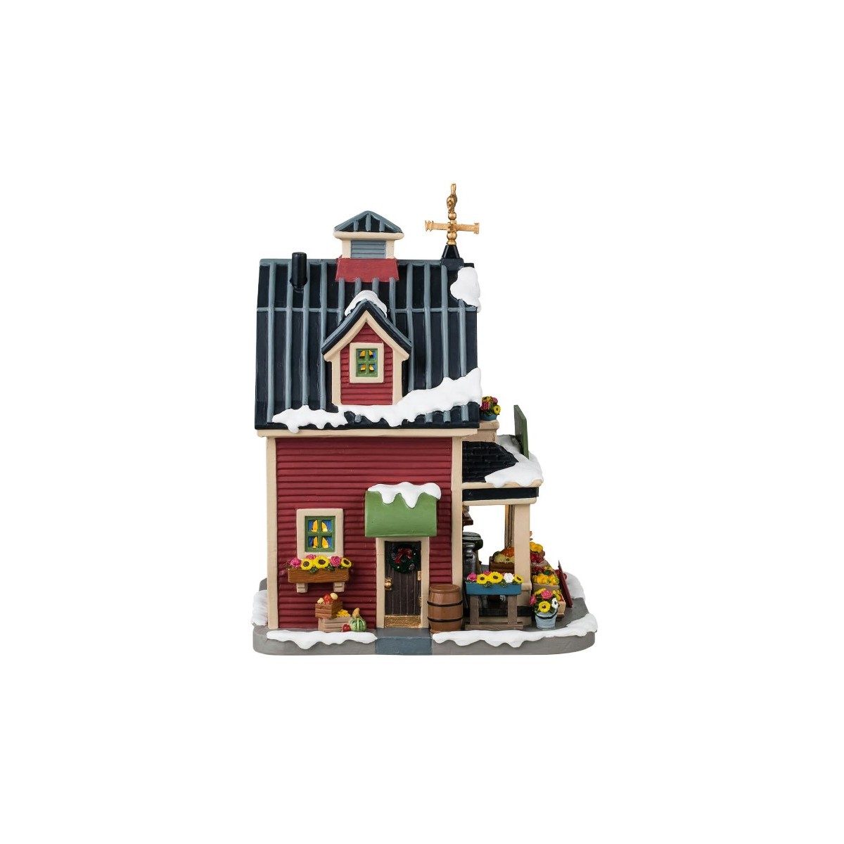 Maison lumineuse Ferme et fleurs Lemax