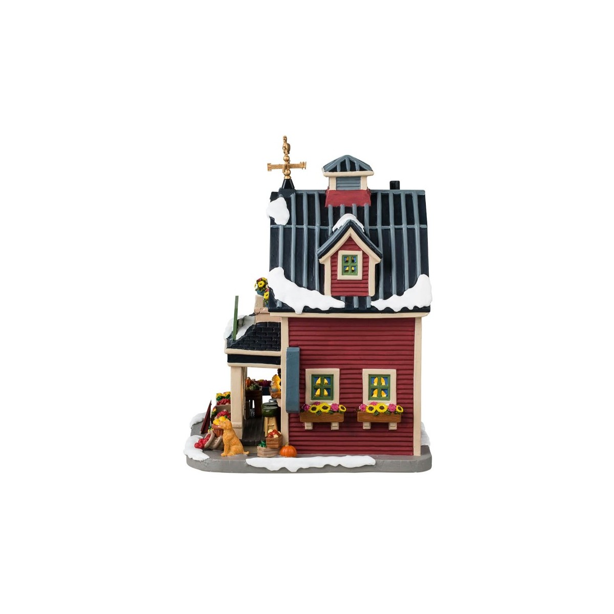 Maison lumineuse Ferme et fleurs Lemax