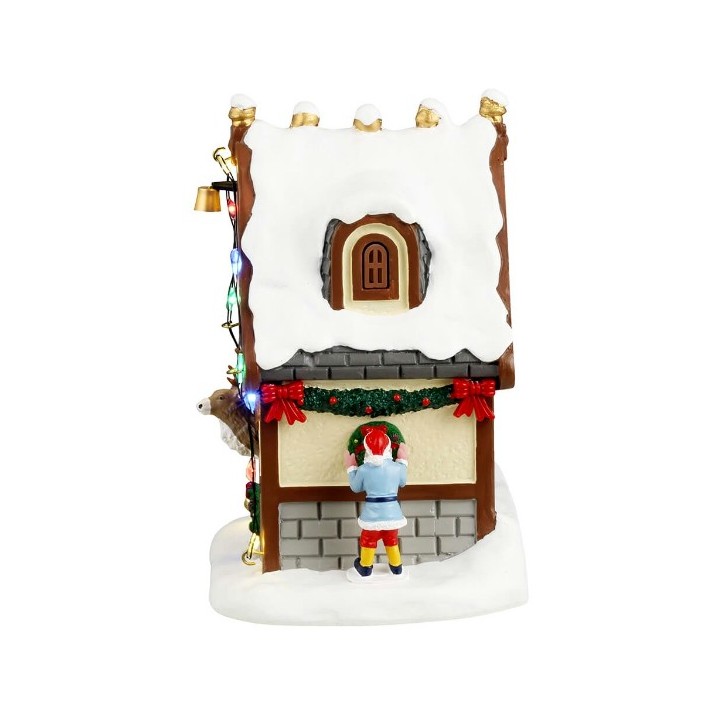 Maison lumineuse du Renne de Noël Donner Lemax