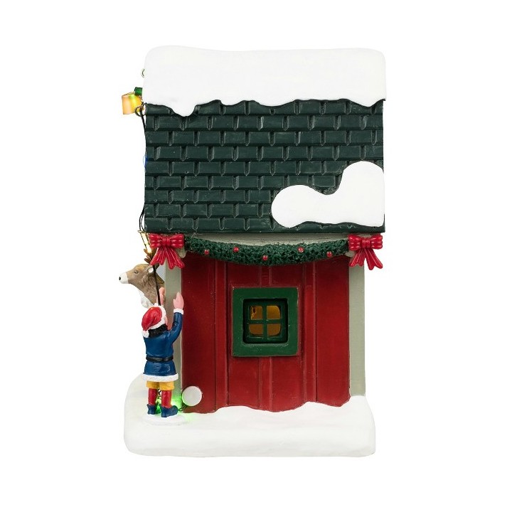 Maison lumineuse du Renne de Noël Dasher Lemax