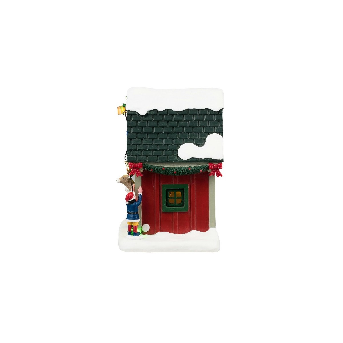 Maison lumineuse du Renne de Noël Dasher Lemax