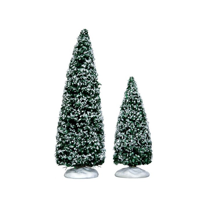 Arbres enneigés moyen et petit Lot de 2 Lemax