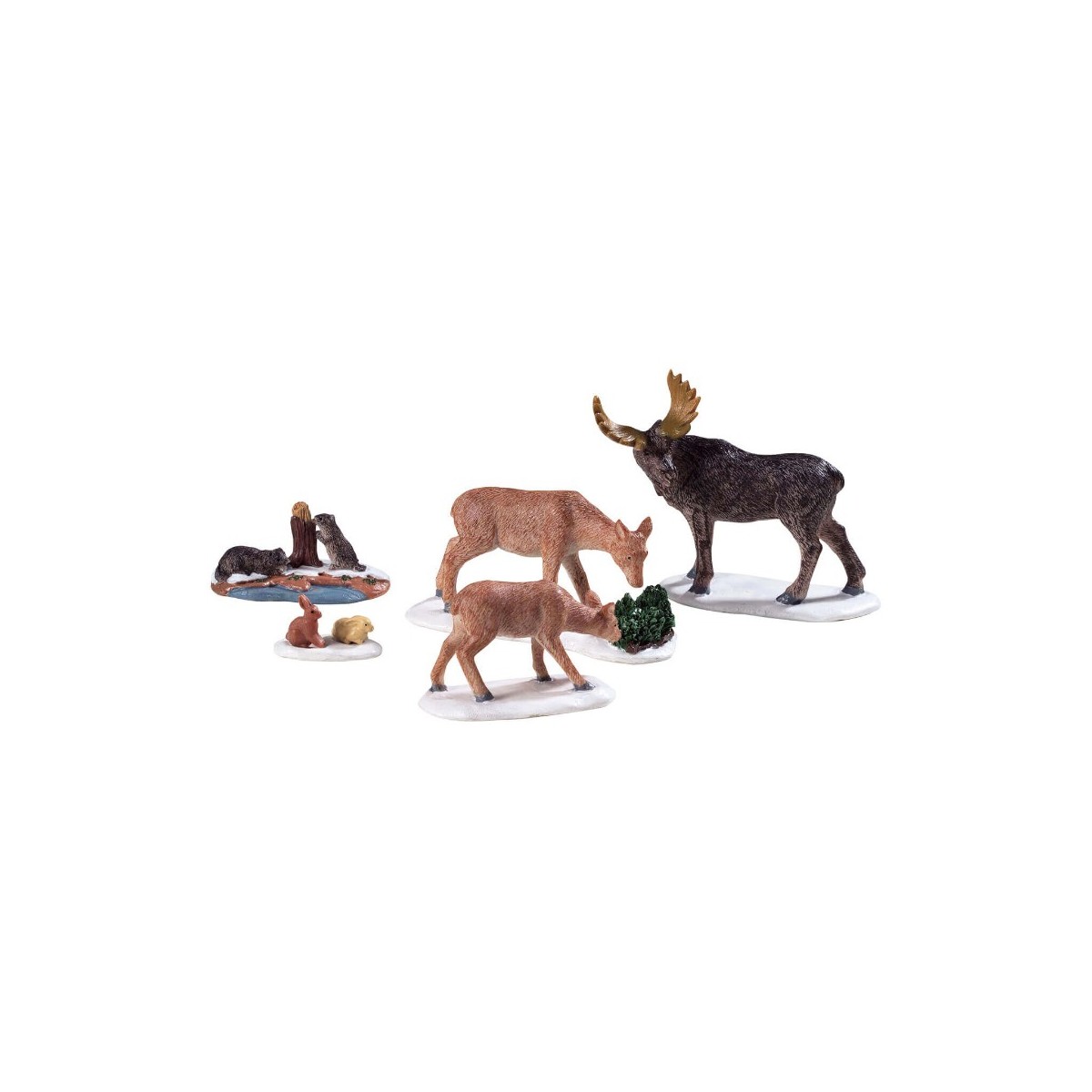 Animaux de la forêt Lot de 5 Lemax