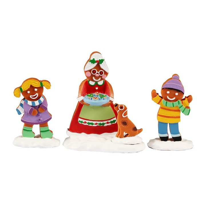 Mère Noël et enfants Lemax Sugar N Spice