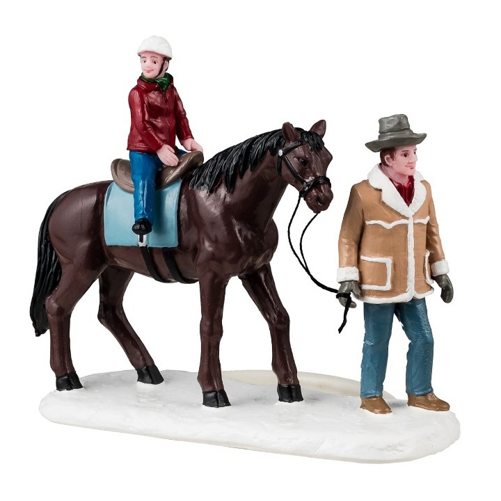 Balade à cheval Père et fils Lemax