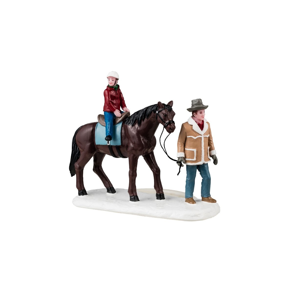 Balade à cheval Père et fils Lemax