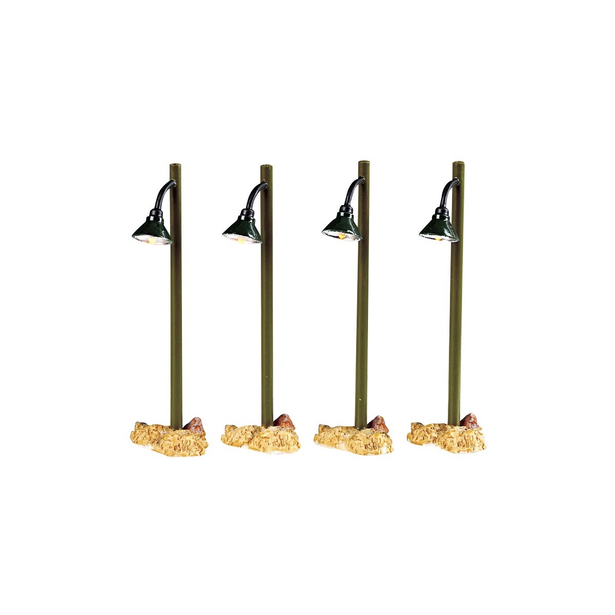 Lampadaires lumineux rustiques Lot de 4 Lemax