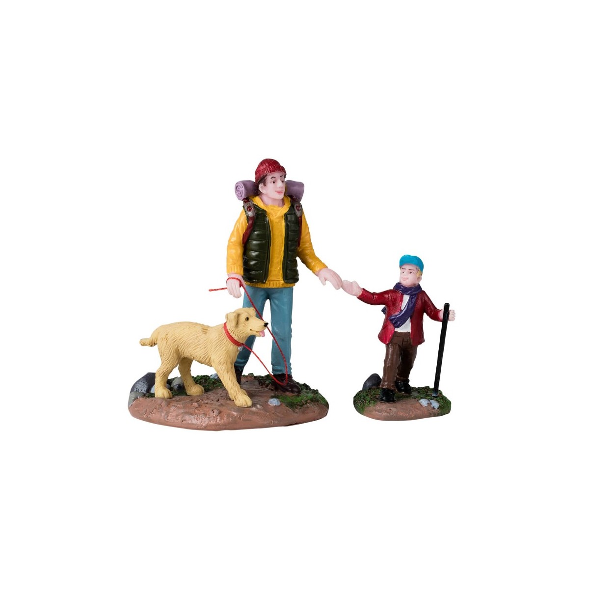 Randonneurs Père et fils Lot de 2 Lemax Randonneurs Père et fils Lot de 2 Lemax