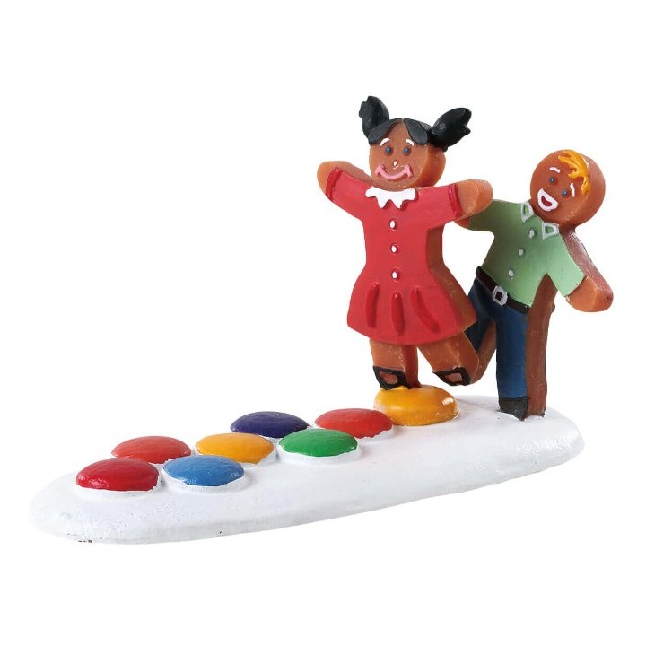 Enfants jouant à la marelle Lemax Sugar N Spice