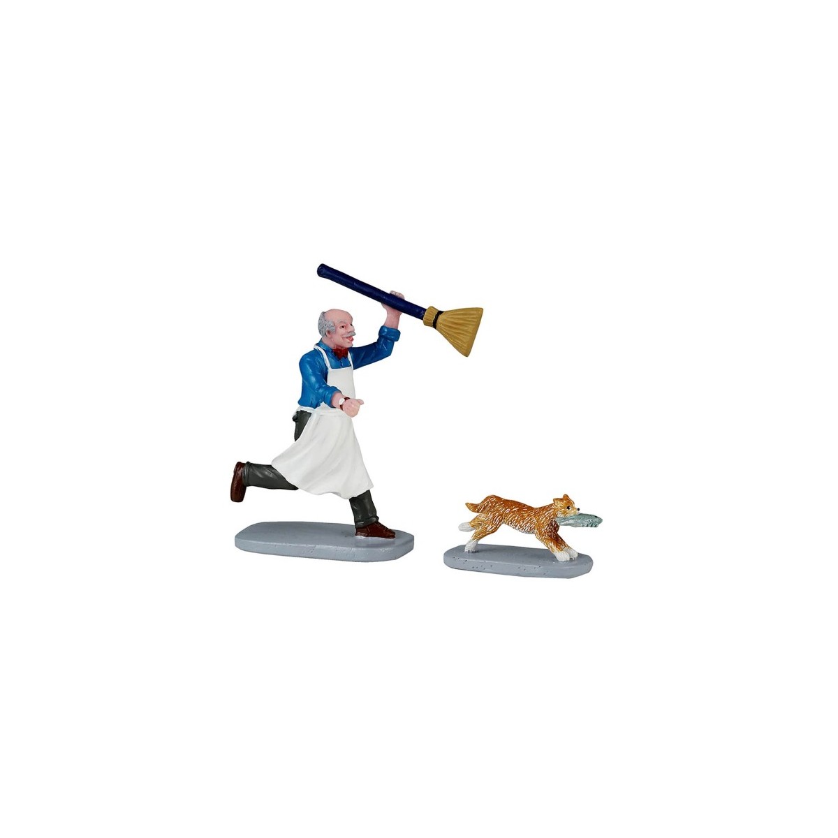 Poissonnier et chat Lot de 2 Lemax