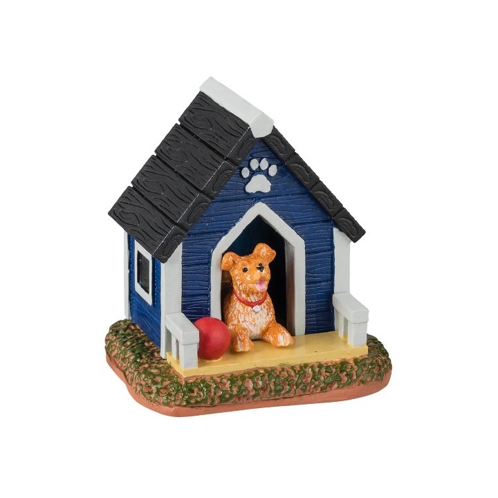 Chien dans sa niche Lemax