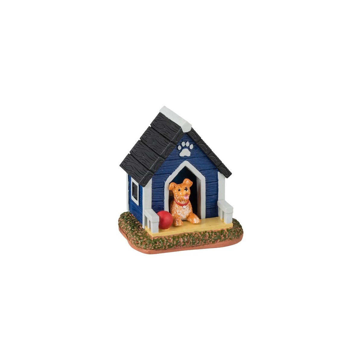 Chien dans sa niche Lemax
