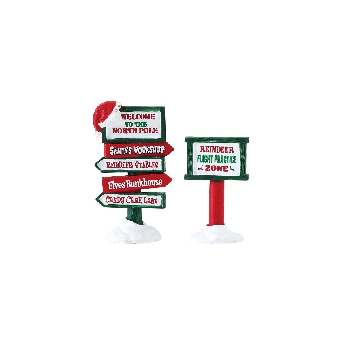 Panneaux Noël Pôle nord Lot de 2 Lemax