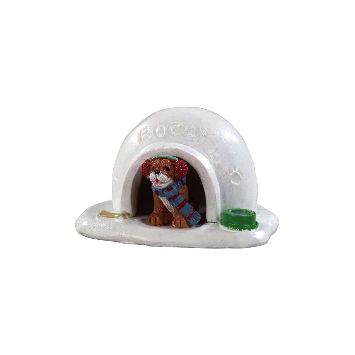 Chien dans igloo Lemax