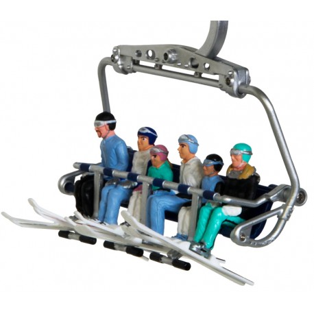 Skieurs assis pour télésiège Lot de 6